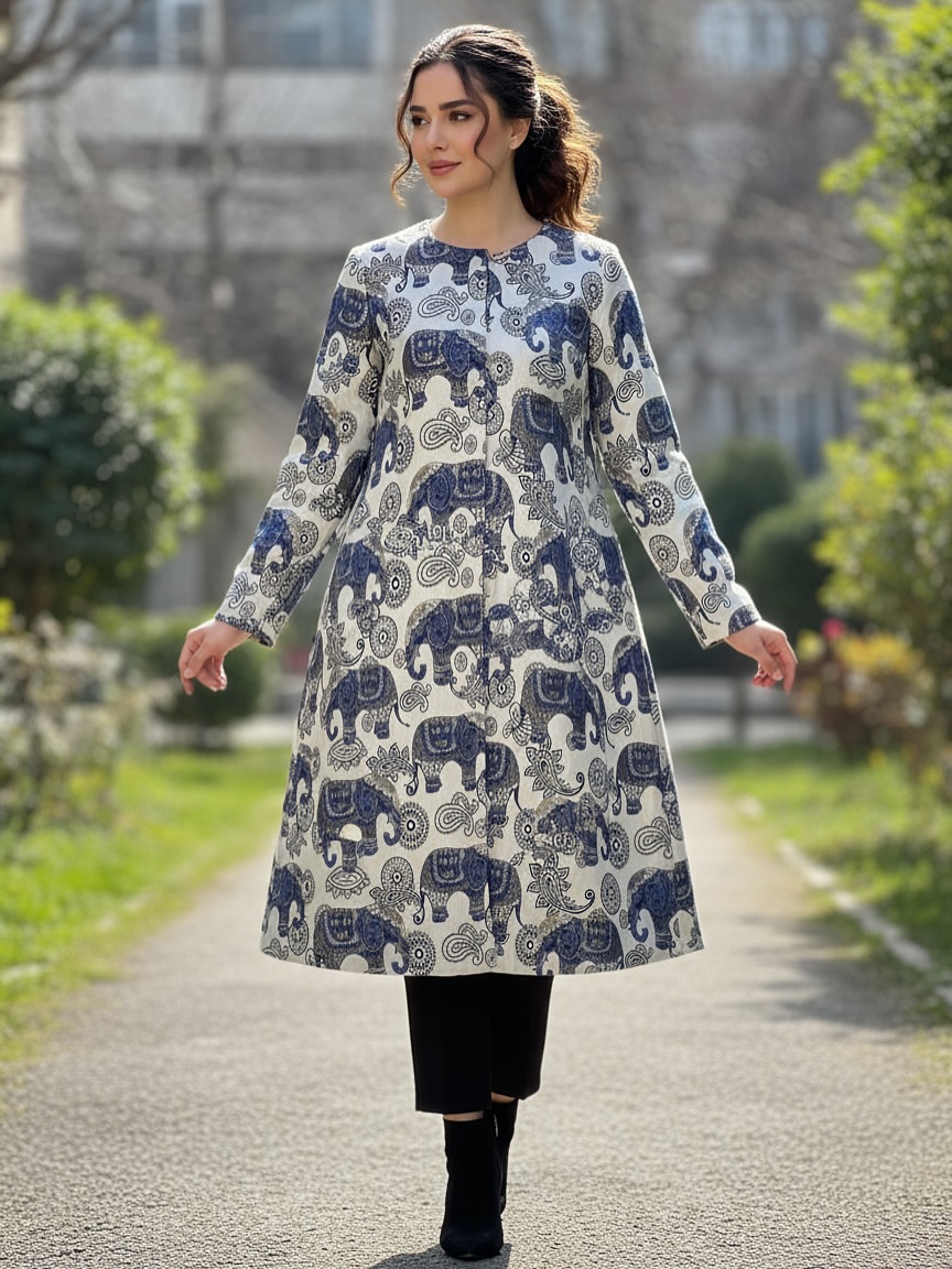 ژاکارد طرح فیلی عرض ۱/۵۰